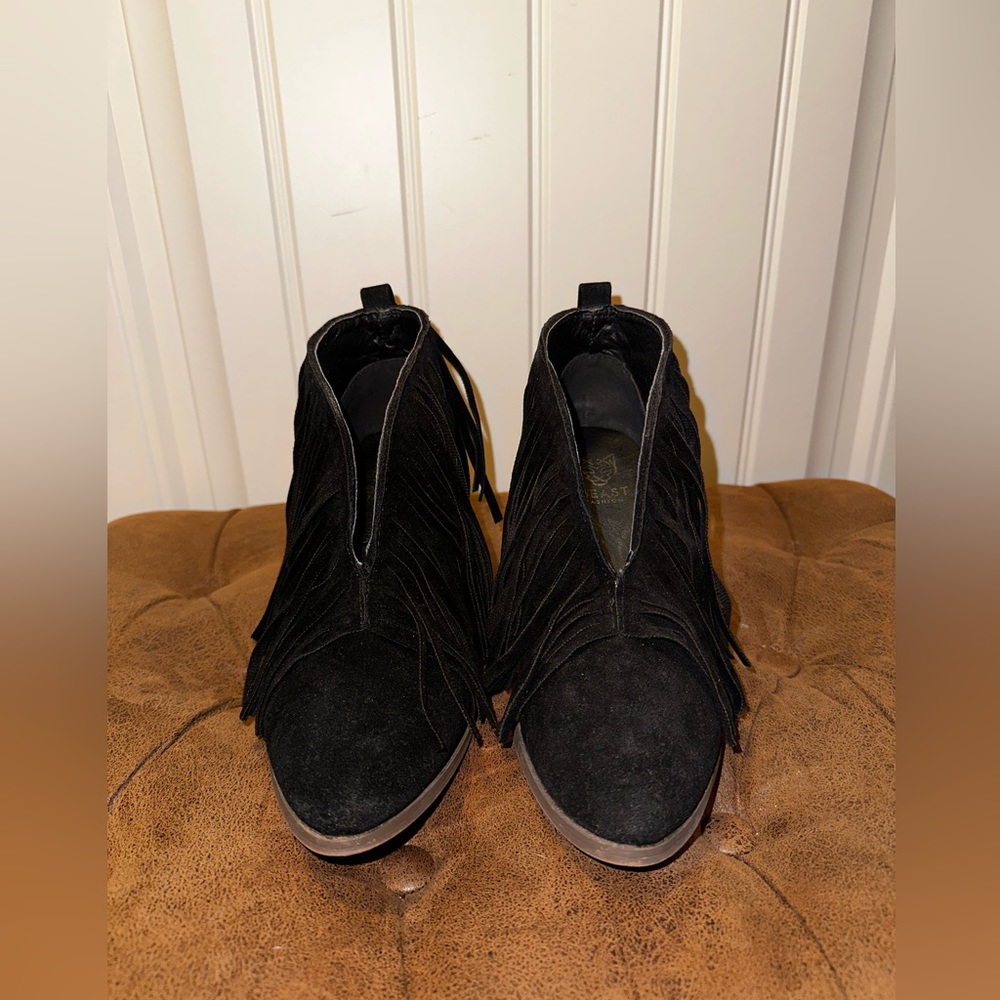 Black Tassel Booties